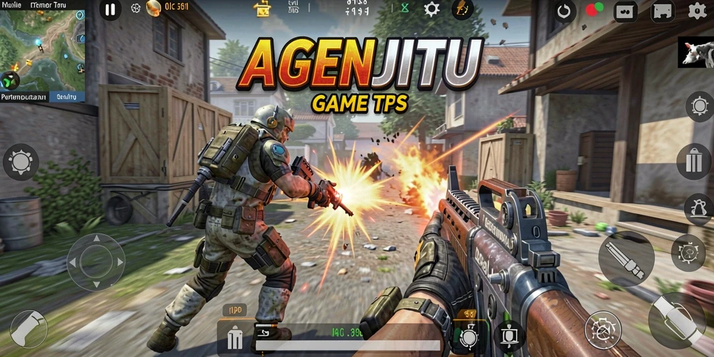 Tampilan gameplay AGENJITU yang seru dan penuh aksi.