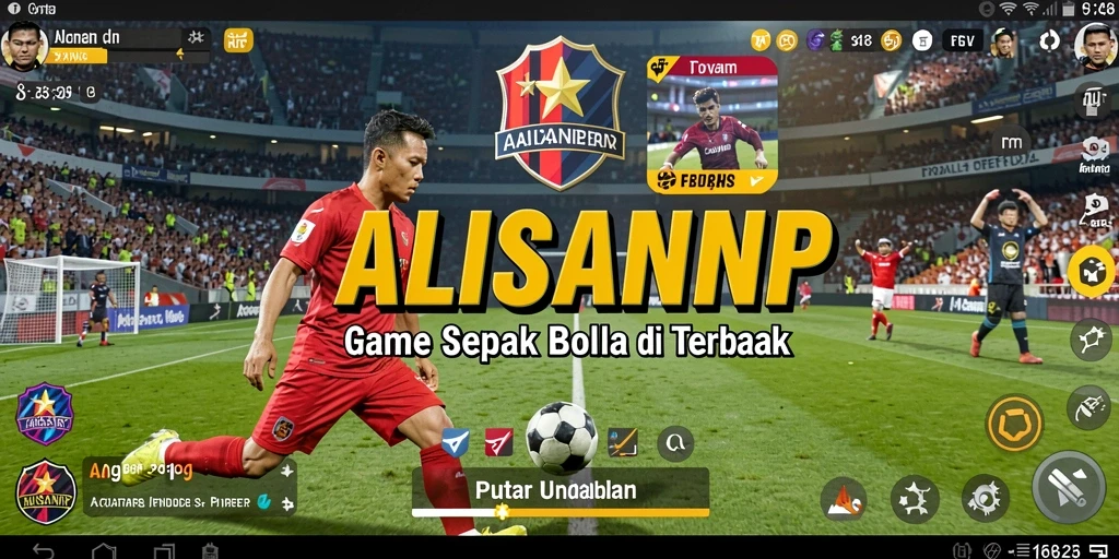 Tampilan gameplay memukau dalam permainan sepak bola ALISANRP.