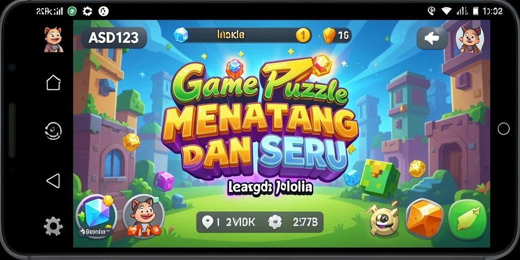 Tampilan gameplay menarik dari ASD123 yang menantang otak.