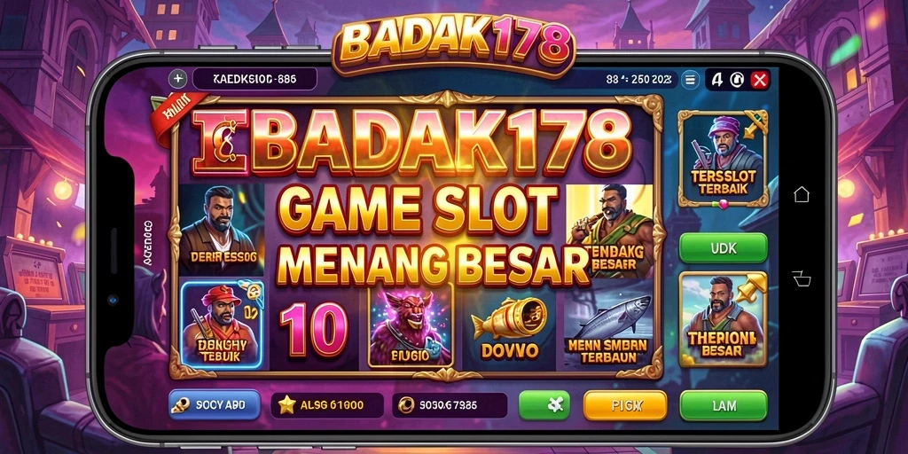 Tampilan gameplay seru dari BADAK178 yang penuh warna.