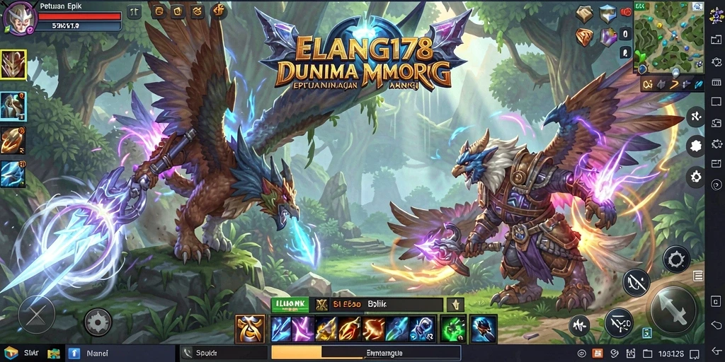 Tampilan gameplay ELANG178 yang seru dan menarik di dunia MMORPG.