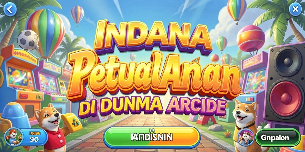 Screenshot menunjukkan gameplay seru dan karakter unik dalam INDAAA.