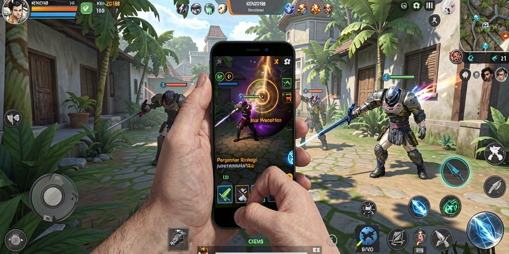 Tampilan gameplay KENZO188 yang strategis dan mendebarkan.
