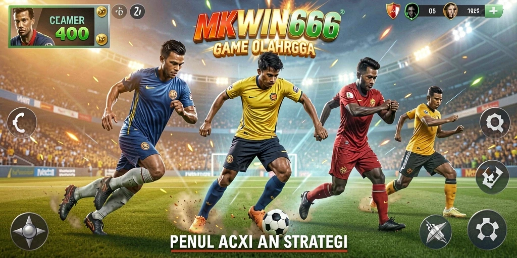 Tampilan utama gameplay MKWIN666 dengan aksi olahraga yang mendebarkan.