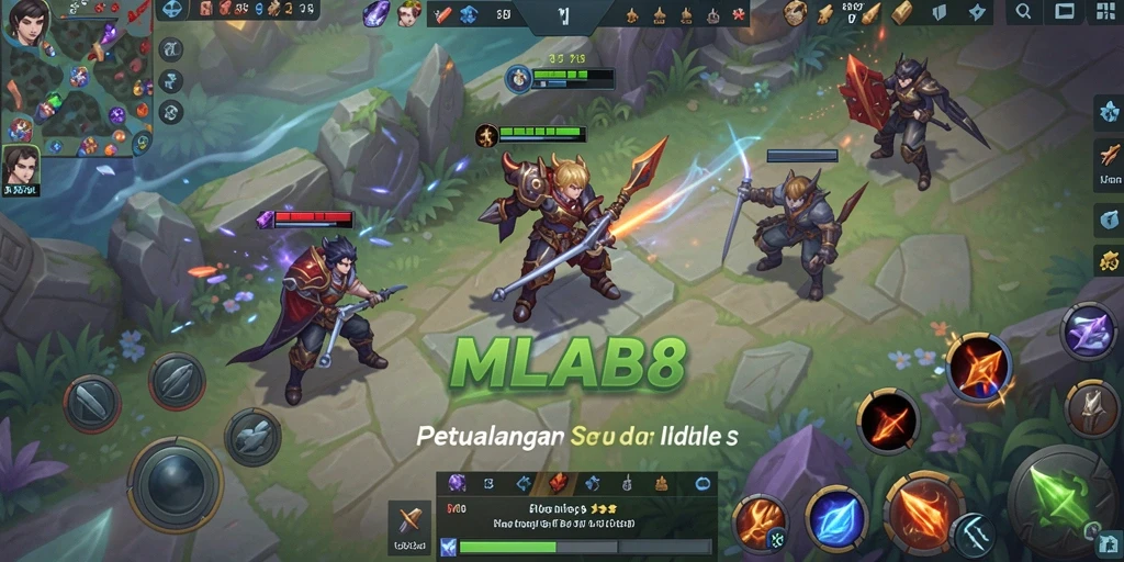 Tampilan grafis menarik dalam gameplay Idle MLBB8.