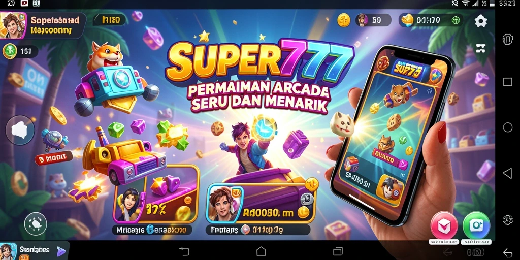Tampilan gameplay SUPER777 yang penuh aksi dan keseruan.